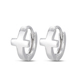 NB-3815 Stříbrné náušnice s křížky