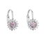 EG2202-CP Stříbrné náušnice s čirými a růžovými zirkony