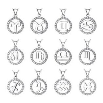 NB-4141-04 Stříbrný přívěšek - znamení horoskopu - znamení zvěrokruhu - rak