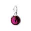 CS3700-FS Stříbrný přívěšek s kamenem Crystals from SWAROVSKI®Fuchsia - ostatní