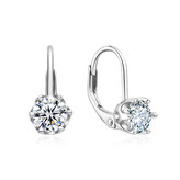 NB-3089 Stříbrné dámské náušnice se zirkony