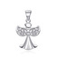 NB-4348 Stříbrný přívěšek andělíček - srdce