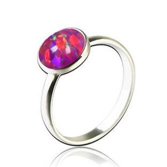 NBP95-OP23-49 Stříbrný prsten s opálem