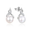 NB-3109 Stříbrné puzetové perlové náušnice se zirkony