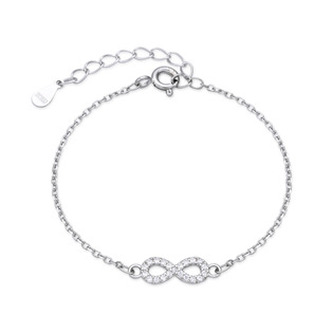 DN-0113 Dětský stříbrný náramek nekonečno