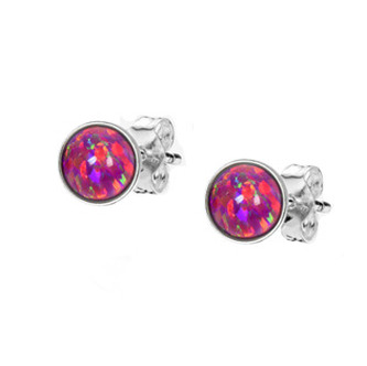 NBP36-OP39 Stříbrné opálové náušnice