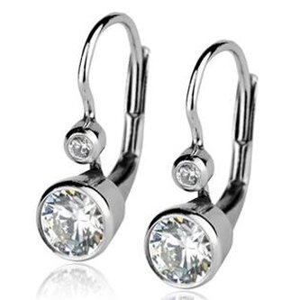 ZB29265 Stříbrné náušnice se zirkony