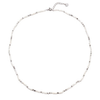 AU1009 Náhrdelník přírodní perleť, stříbro AG925