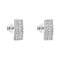 EG2152 Stříbrné náušnice čiré zirkony