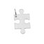 NB-4157 Stříbrný přívěšek puzzle