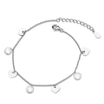 NB-1098 Stříbrný náramek - srdce