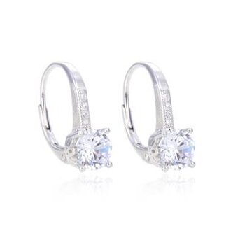 NB-3475 Stříbrné náušnice na klapku