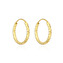 NB-3118-12 Zlacené stříbrné náušnice kruhy 12 mm