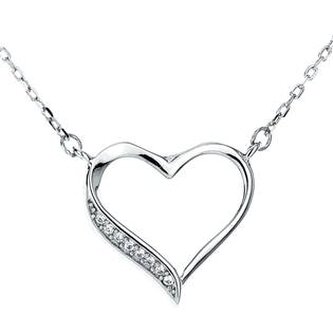 NB-2030 Střibrný náhrdelník srdce