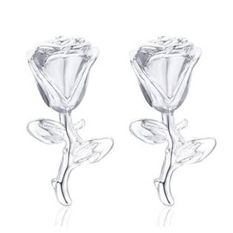 NB-3269 Stříbrné náušnice růžičky