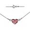 NB-0200-AP Stříbrný náhrdelník se srdcem Crystals from Swarovski® Antique Pink