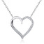 NB-2033 Střibrný náhrdelník srdíčko - srdce