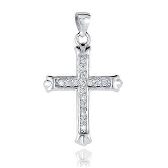 NB-4219 Stříbrný přívěšek křížek