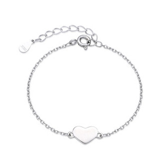 DN-0118 Dětský stříbrný náramek se srdíčkem - srdce