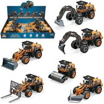 Pojazdy budowlane metal ze światłem i dźwiękiem