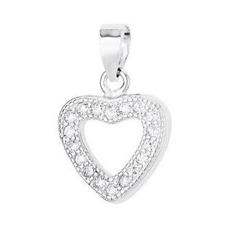 NB-4189 Stříbrný přívěšek srdíčko - srdce