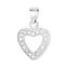 NB-4189 Stříbrný přívěšek srdíčko - srdce