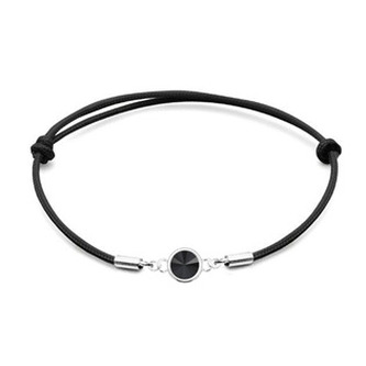 SX129-JB Stříbrný náramek s Crystals from Swarovski® Jet Black