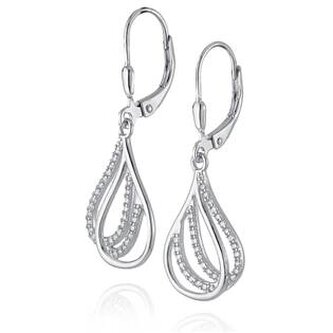 NB-3599 Visací stříbrné náušnice