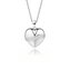 NB-2221 Střibrný náhrdelník srdíčko se zirkony - srdce