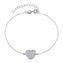 NB-1072 Dámský stříbrný náramek srdíčko - srdce