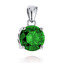 NB-4202-G Stříbrný přívěšek se zeleným zirkonem
