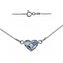 NB-0201-DB Stříbrný náramek se srdcem Crystals from Swarovski® Denim Blue