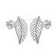 NB-3764 Stříbrné šroubovací náušnice lístky - čtyřlístky