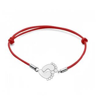 SX104-R Stříbrný náramek dětské stopy