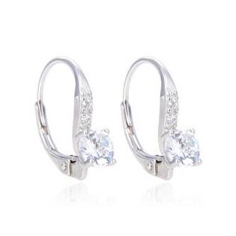 NB-3473 Stříbrné náušnice na klapku