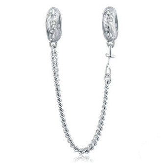 S0005 Stříbrný bezpečnostní řetízek na náramek