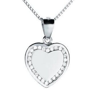 NB-2048 Stříbrný náhrdelník - srdce