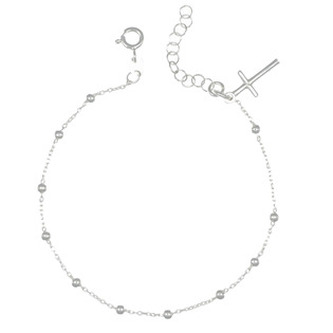 NB-1191 Stříbrný náramek s křížkem