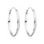 NB-3117-35 Stříbrné náušnice kruhy 35 mm
