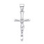 NB-4590 Stříbrný přívěšek kříž s Ježíšem