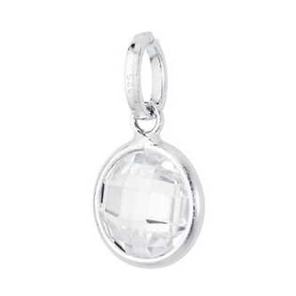 NB-4185 Stříbrný přívěšek s broušeným kamenem
