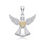 NB-4439 Stříbrný přívěsek andílek - srdce