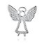 NB-4090 Stříbrný přívěšek andílek se zirkony - andílci