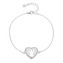 NB-1205 Stříbrný náramek srdce s andílkem
