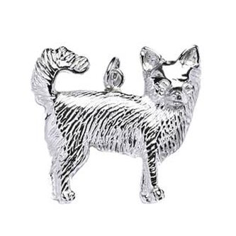 CS3106 Stříbrný přívěšek pes čivava - zvířátka