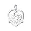 NB-4407 Stříbrný přívěšek keltský symbol - srdce