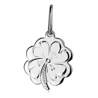 ZB91378 Stříbrný přívěsek čtyřlístek - čtyřlístky