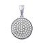 NB-4423 Stříbrný přívěšek kolečko se zirkony
