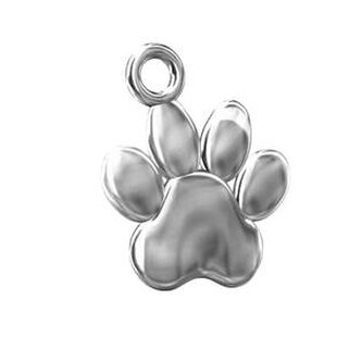 KST1080-M Stříbrný přívěšek tlapička - zvířátka