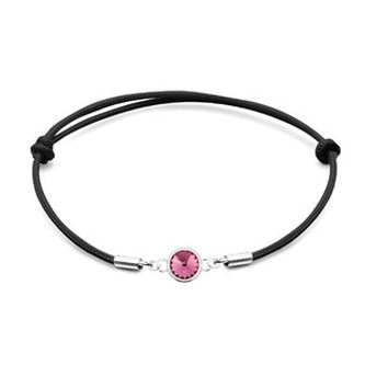 SX129-RO Stříbrný náramek s Crystals from Swarovski® Rose